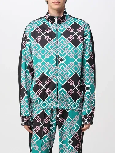 Felpa con zip Gcds con logo all-over (106377034) Felpa con zip Gcds con logo all-over (106377034)