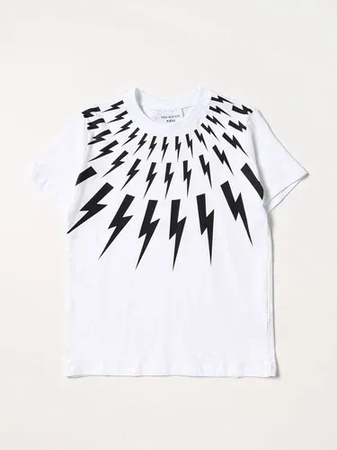 T-shirt Neil Barrett con stampa fulmini (105754245)