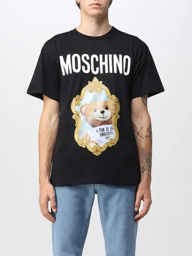 T-shirt Moschino Couture con stampa teddy specchio (106377399)