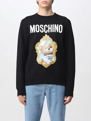 Felpa Moschino Couture con stampa Teddy specchio (106377410)