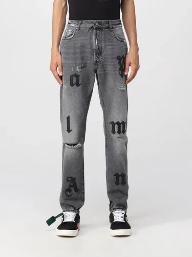 Jeans Palm Angels con lettering all-over (106377548)