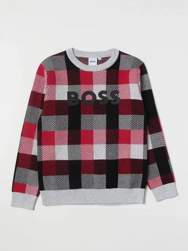 Maglia Boss in cotone e fantasia check (106377605)