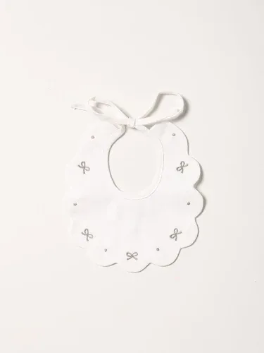 Bavaglino Little Bear in cotone con fiocchetti e pois (106377980)