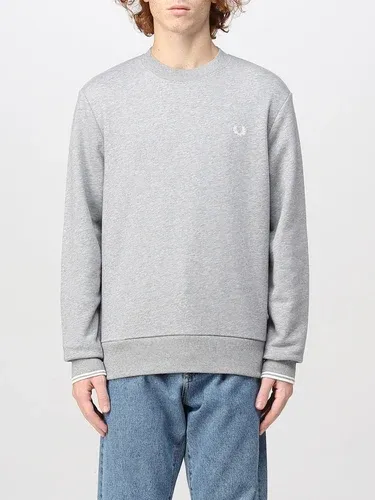 Felpa di cotone Fred Perry con logo ricamato (106418339)