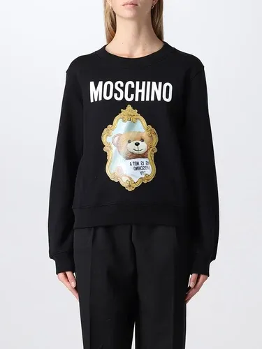 Felpa Moschino Couture con stampa Teddy specchio (106418480)