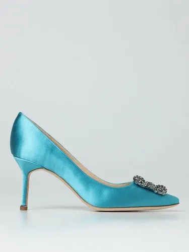 Décolleté Hangisi Manolo Blahnik in raso (106508837)