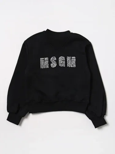 Felpa a girocollo Msgm Kids con logo di strass (106509439) Felpa a girocollo Msgm Kids con logo di strass (106509439)