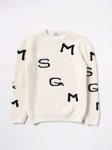 Maglia Msgm Kids con lettering all-over (106510416)