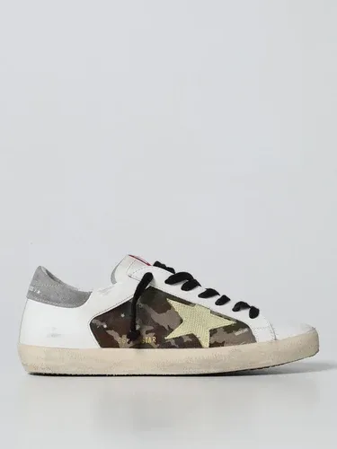 Sneakers Super-Star Golden Goose in pelle e tessuto camouflage (106511322)