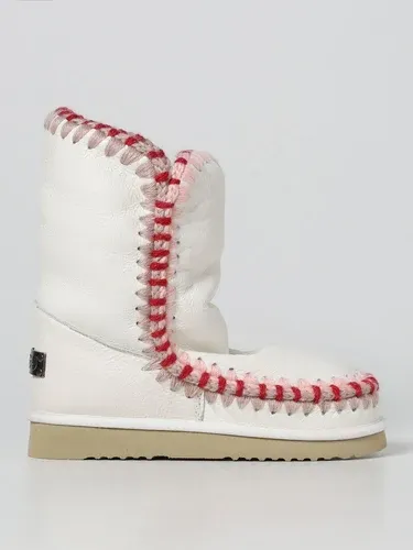 Stivaletto Eskimo Mou in camoscio con lana bicolor (106511474)