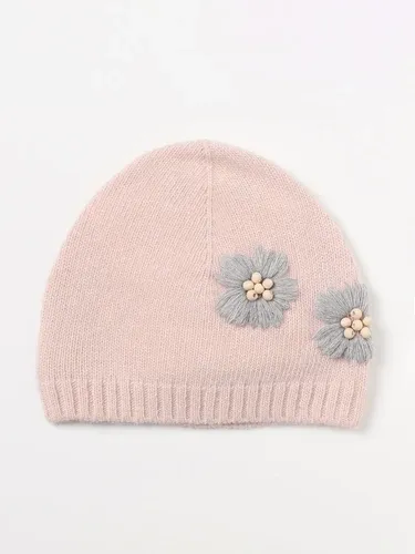 Cappello Il Gufo in lana con fiori ricamati (106512111)