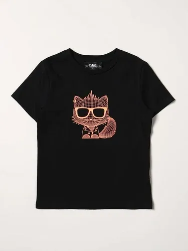 T-shirt Karl Lagerfeld Kids con stampa gatto (106512244)